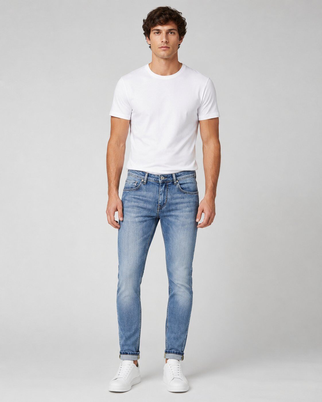 Grossista Mentex Homme - Jeans Blu Slim Lavati