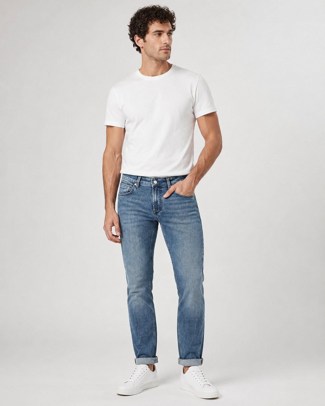 Grossista Mentex Homme - Jeans Aderenti Blu Chiaro