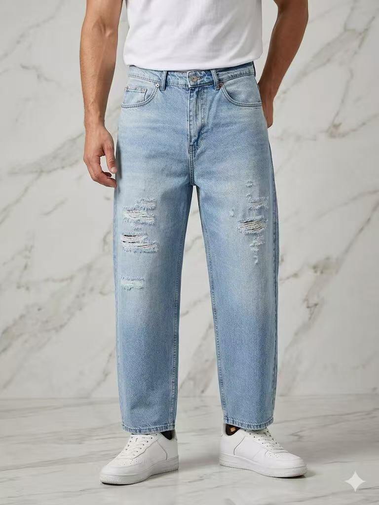 Großhändler Mentex Homme - Gebrauchte Baggy-Jeans mit lockerem Schnitt