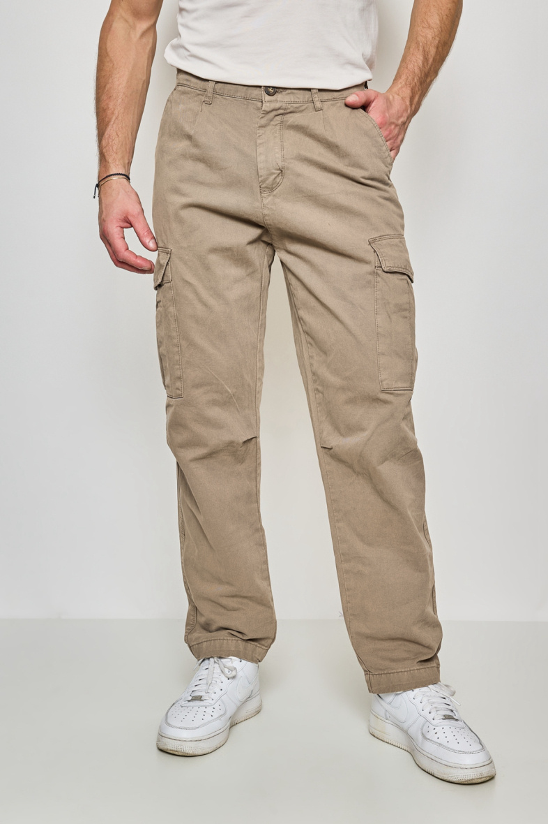 Grossista Mentex Homme - PANTALONE CARGO LISO BAGGY UOMO