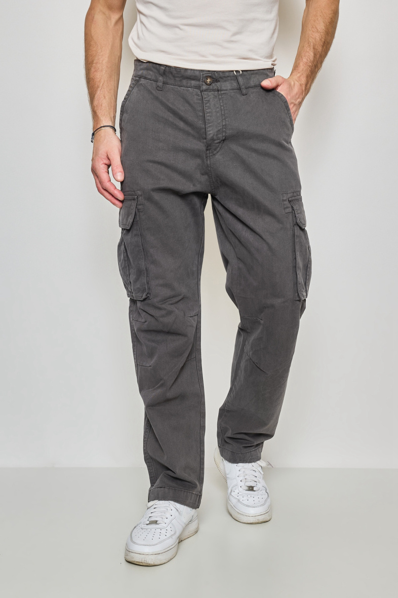 Grossiste Mentex Homme - PANTALON CARGO UNI HOMME BAGGY
