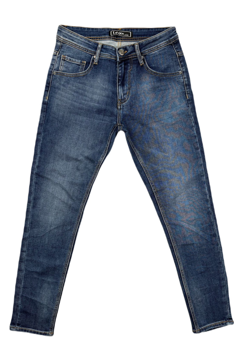 Grossiste Mentex Homme - Jean homme bleu slim effet délavé