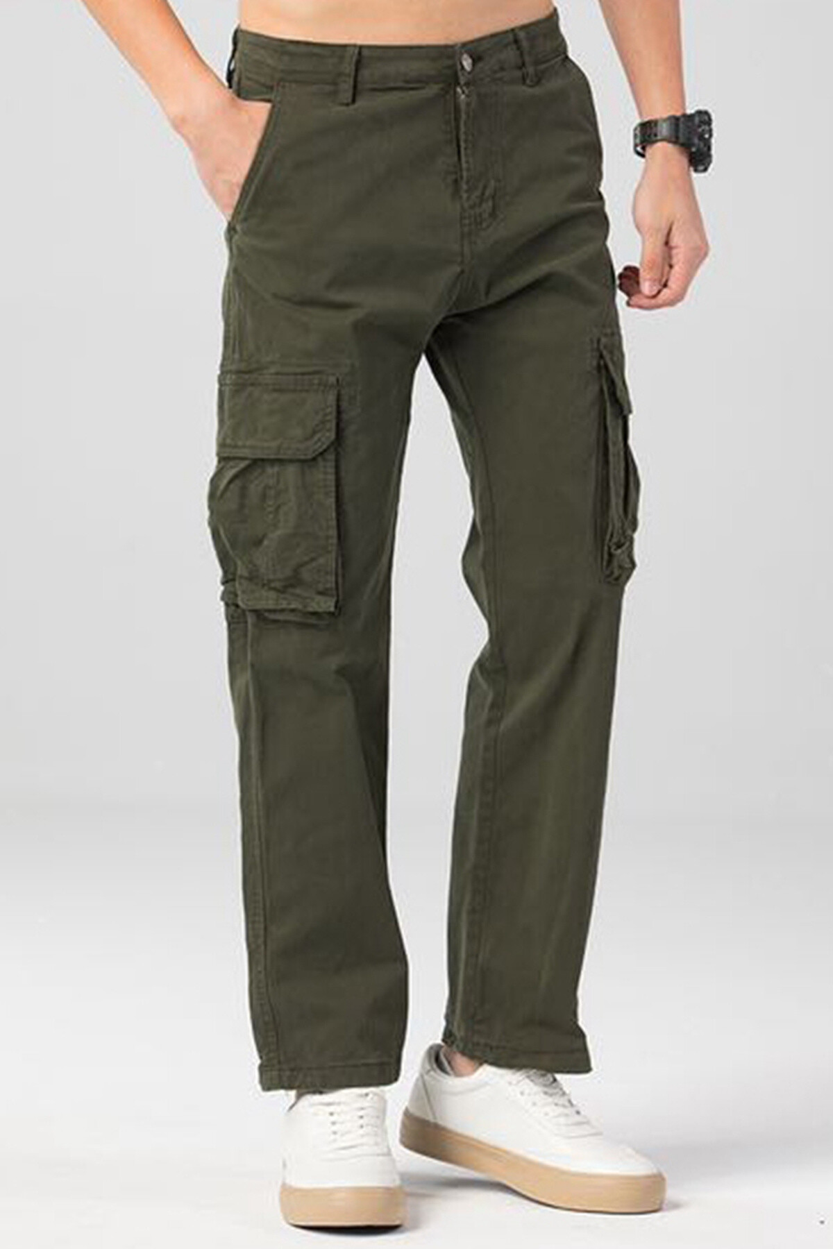 Wholesaler Mentex Homme - Men's plain cargo pants