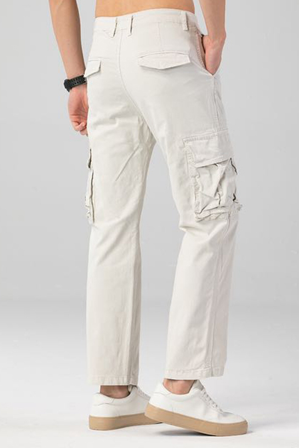 Grossiste Mentex Homme - Pantalon cargo uni homme