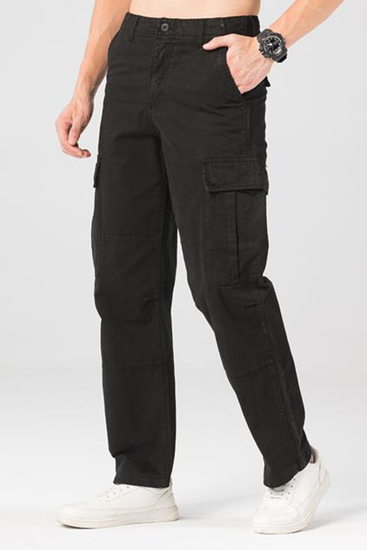 Wholesaler Mentex Homme - Men's plain cargo pants