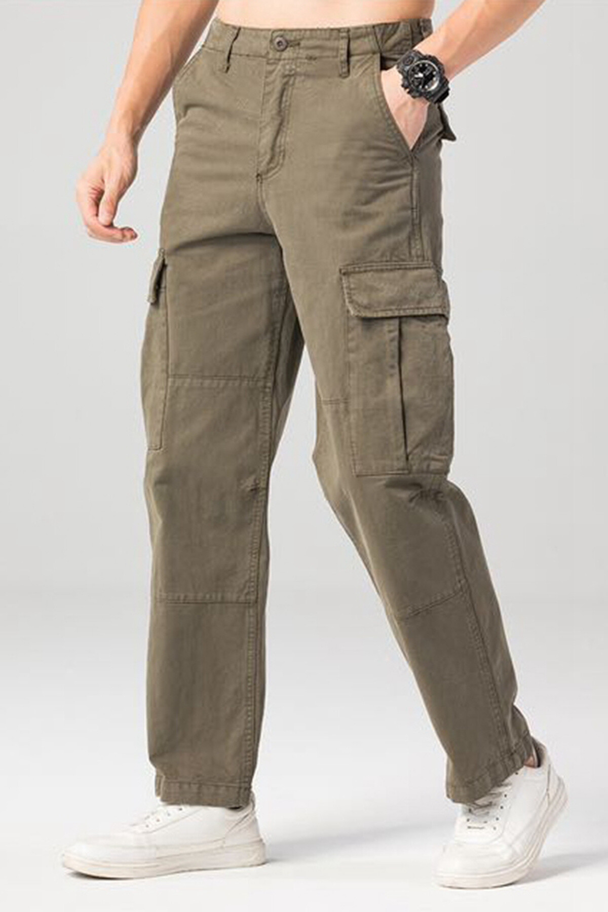 Wholesaler Mentex Homme - Men's plain cargo pants