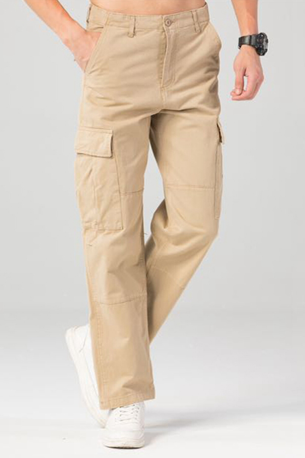 Wholesaler Mentex Homme - Men's plain cargo pants