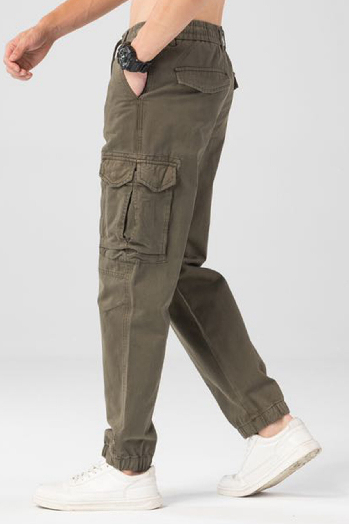 Wholesaler Mentex Homme - Men's plain cargo pants