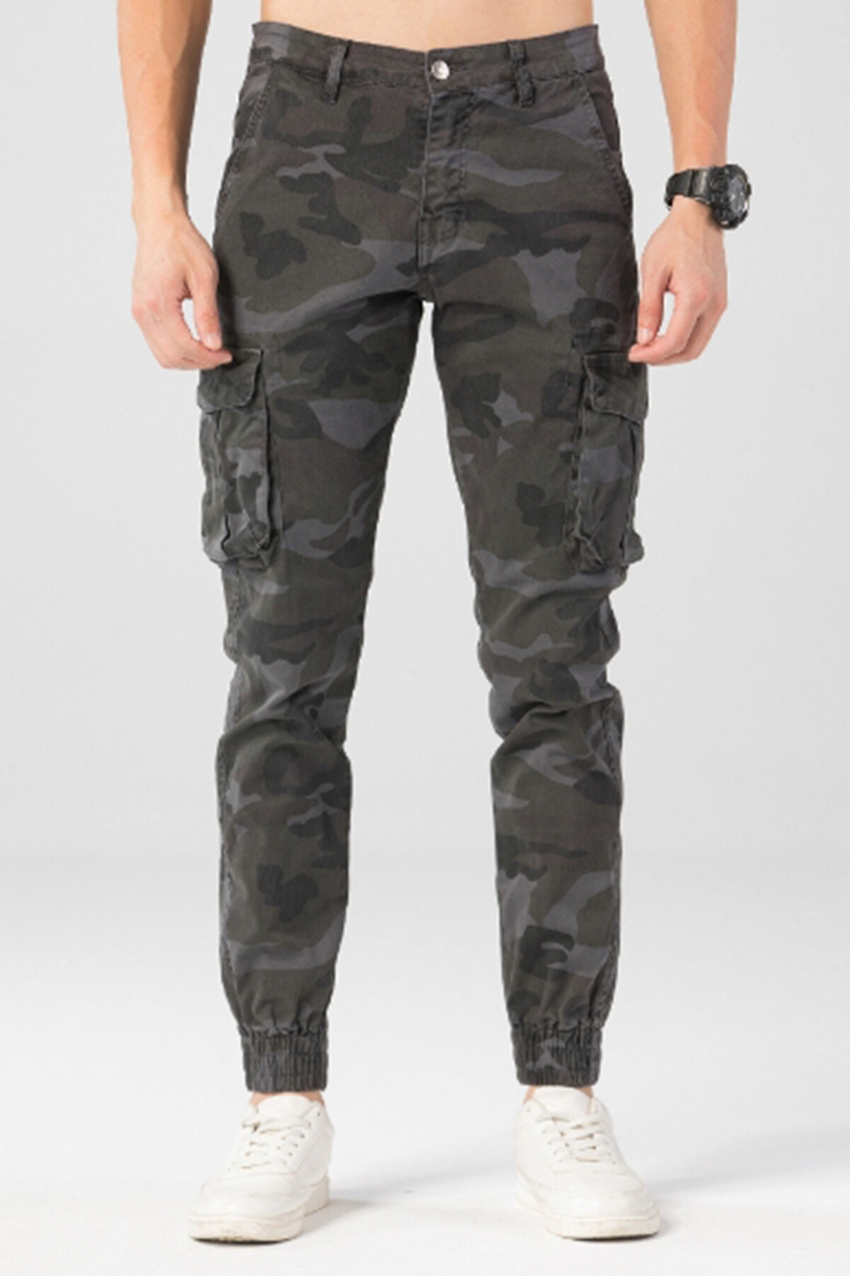 Grossiste Mentex Homme - Pantalon cargo camouflage homme