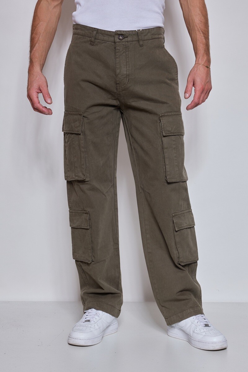 Grossiste Mentex Homme - Pantalon cargo uni homme