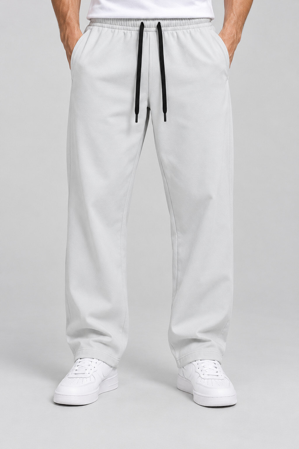 Großhändler Mentex Homme - Herren Jogginghose im Baggy-Fit mit Kordelzug in Uni-Farbe