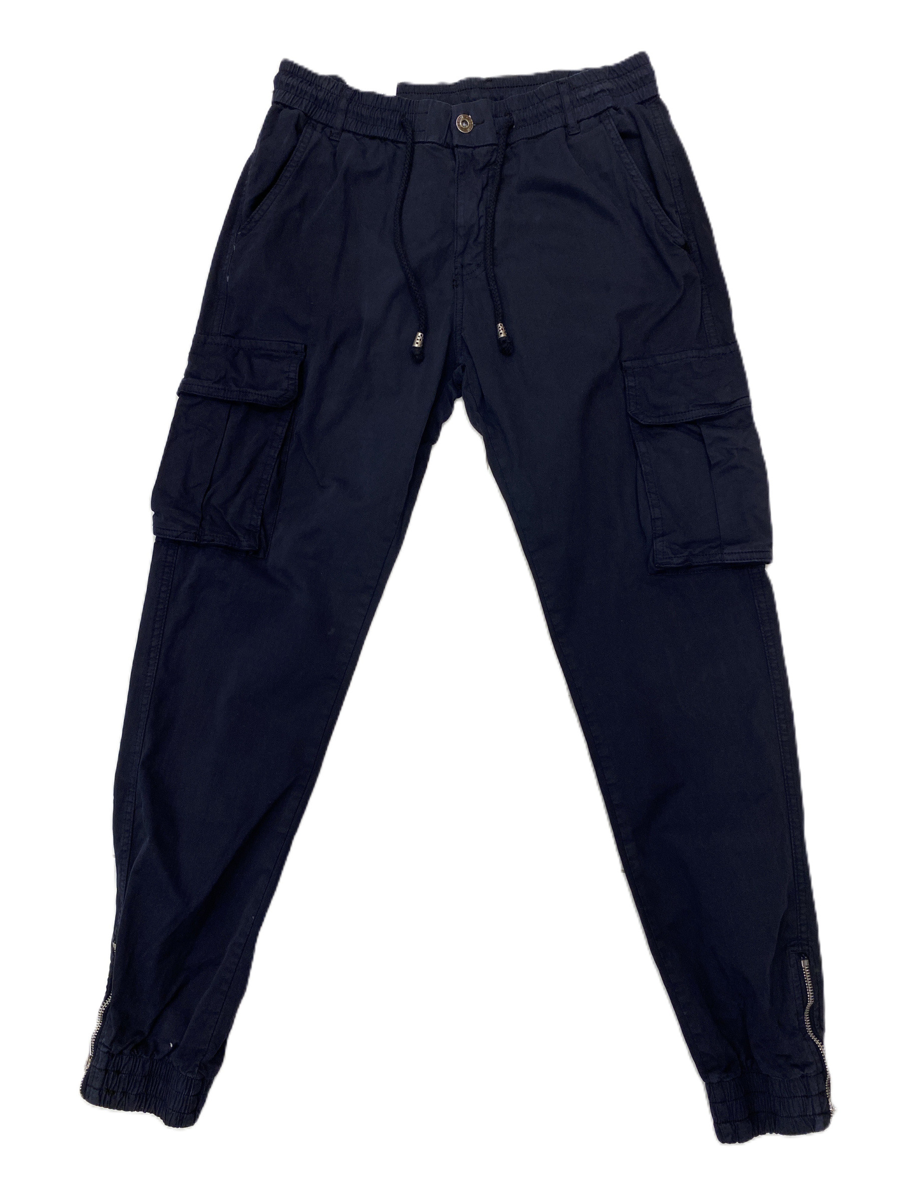 Großhändler Mentex Homme - Schlichte Cargohosen mit Taschen und knöchelender Anspannung