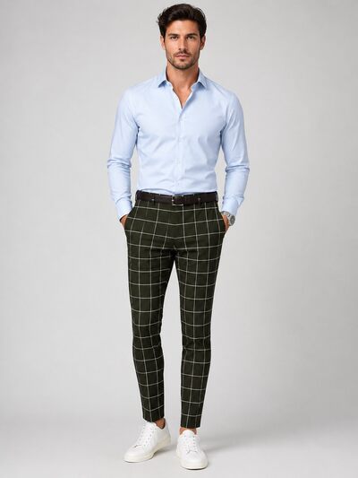 Großhändler Mentex Homme - Herren-Karohose Großhändler Mentex Homme - Herren-Karohose