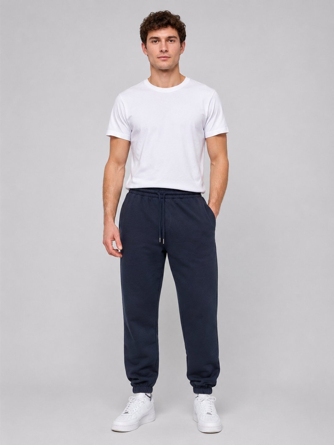 Grossista Mentex Homme - Jogging Blu Marino Essenziale