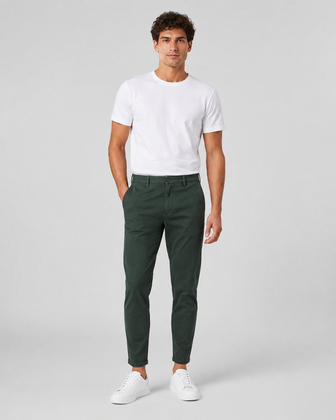 Großhändler Mentex Homme - Grüne Chino Eleganz Fit