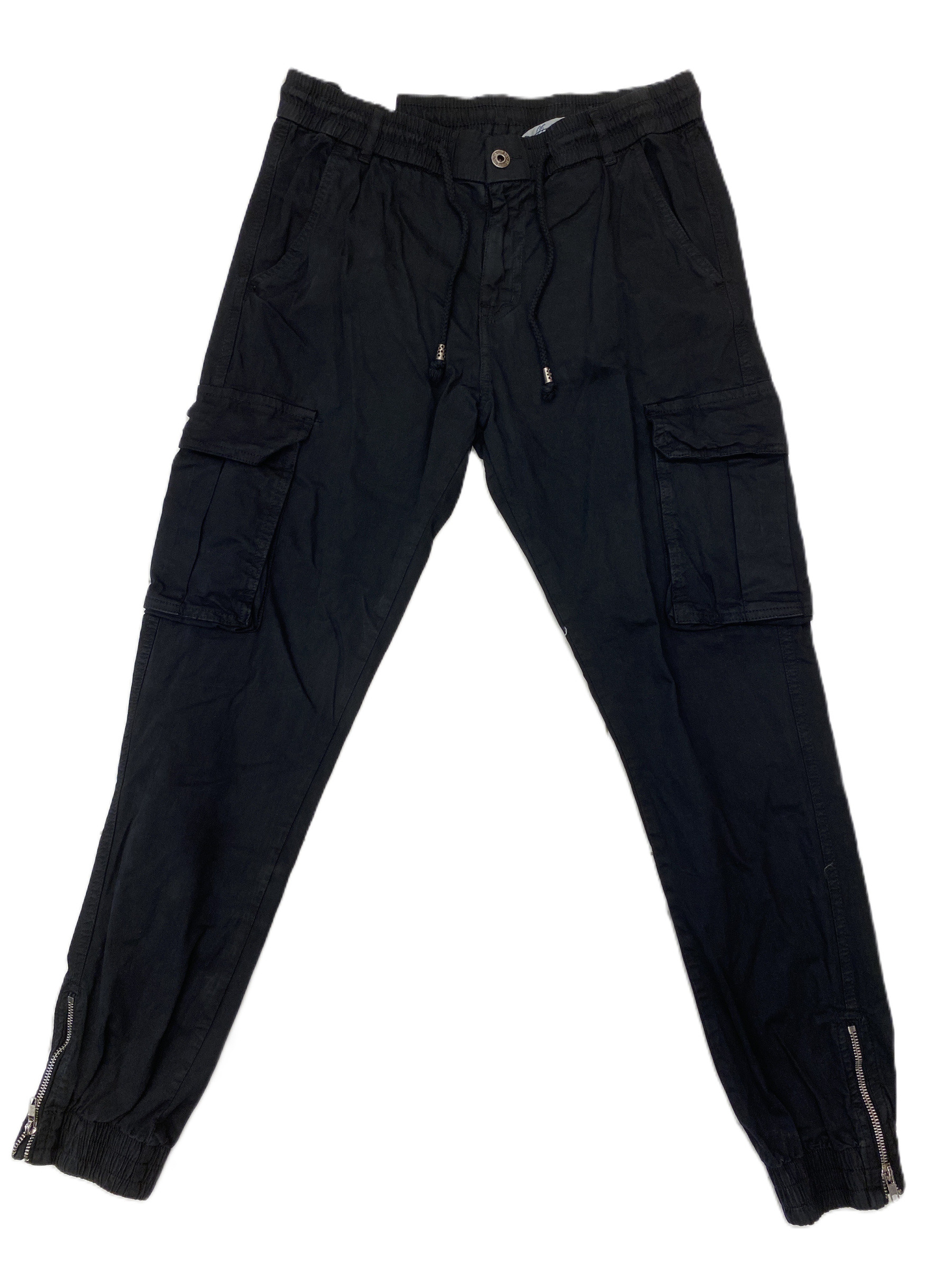 Großhändler Mentex Homme - Schlichte Cargohosen mit Taschen und knöchelender Anspannung