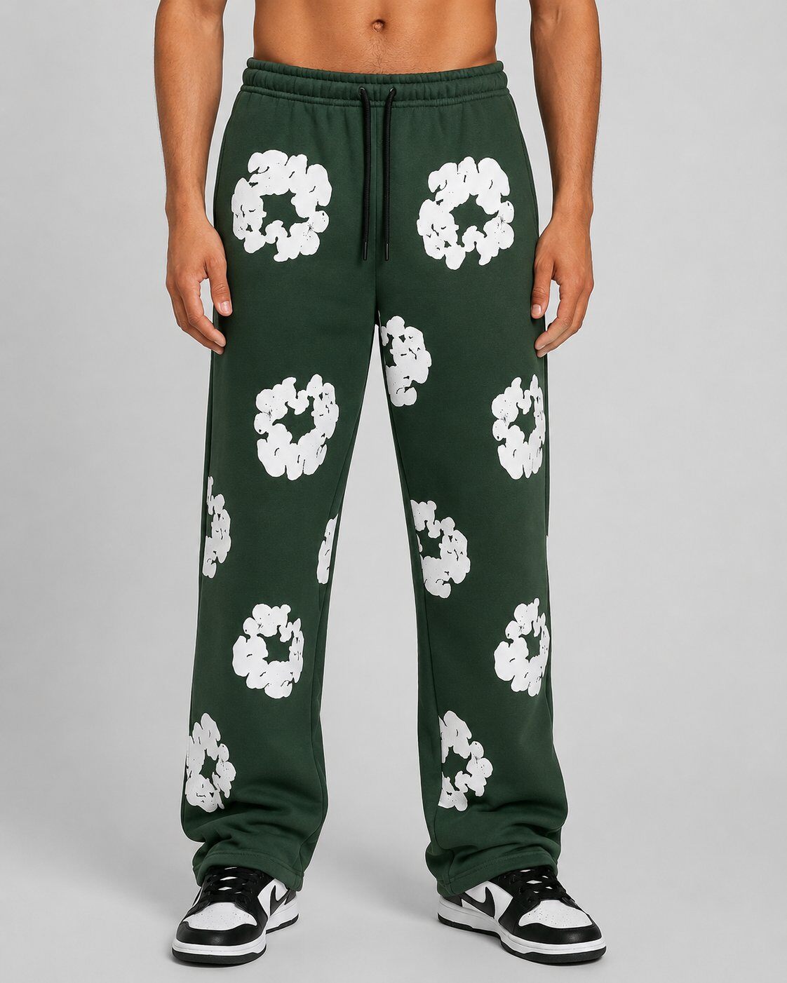 Grossiste Mentex Homme - Jogging Vert Printed Street