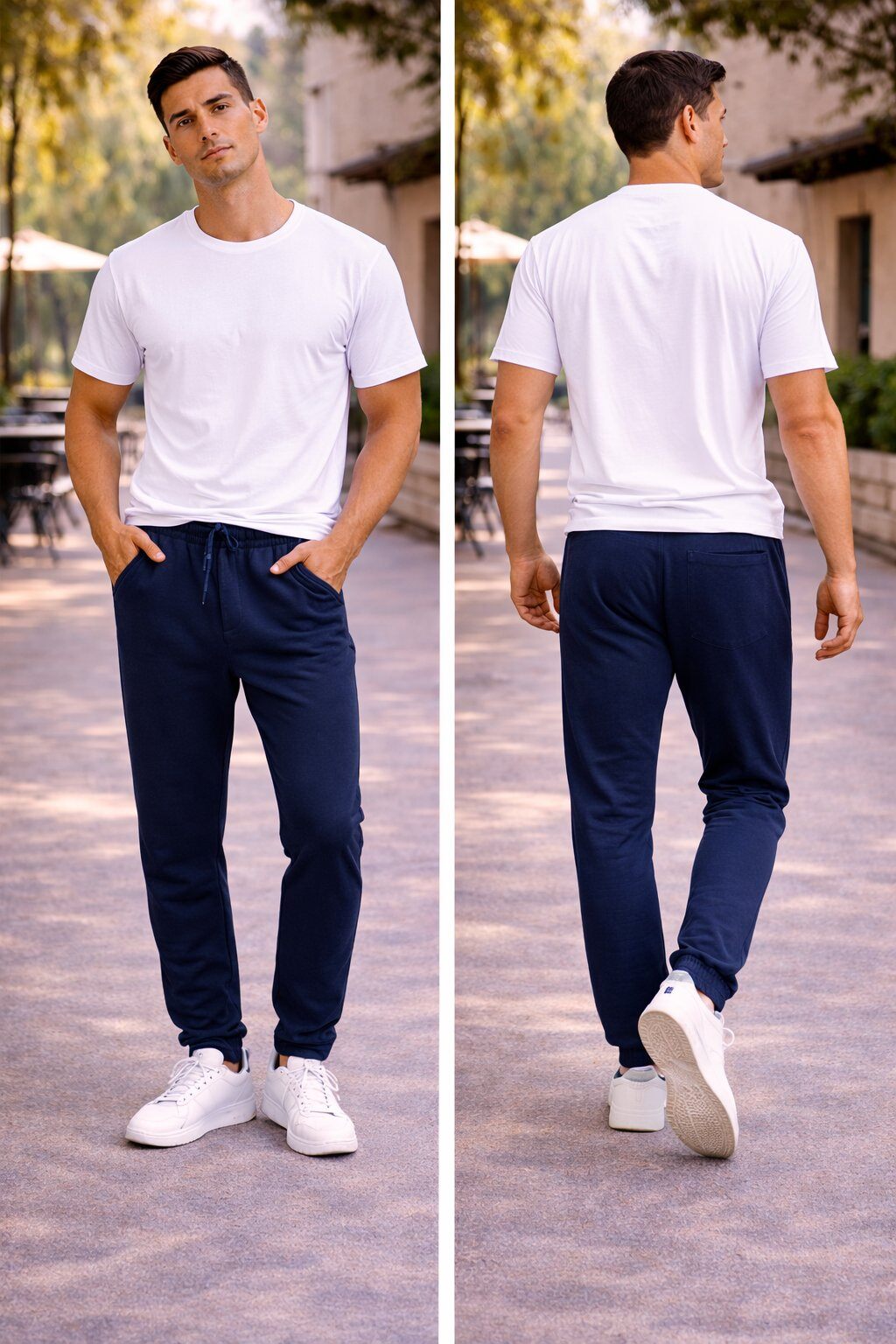 Großhändler Mentex Homme - Marineblaue Herren-Jogginghose, lässig und bequem