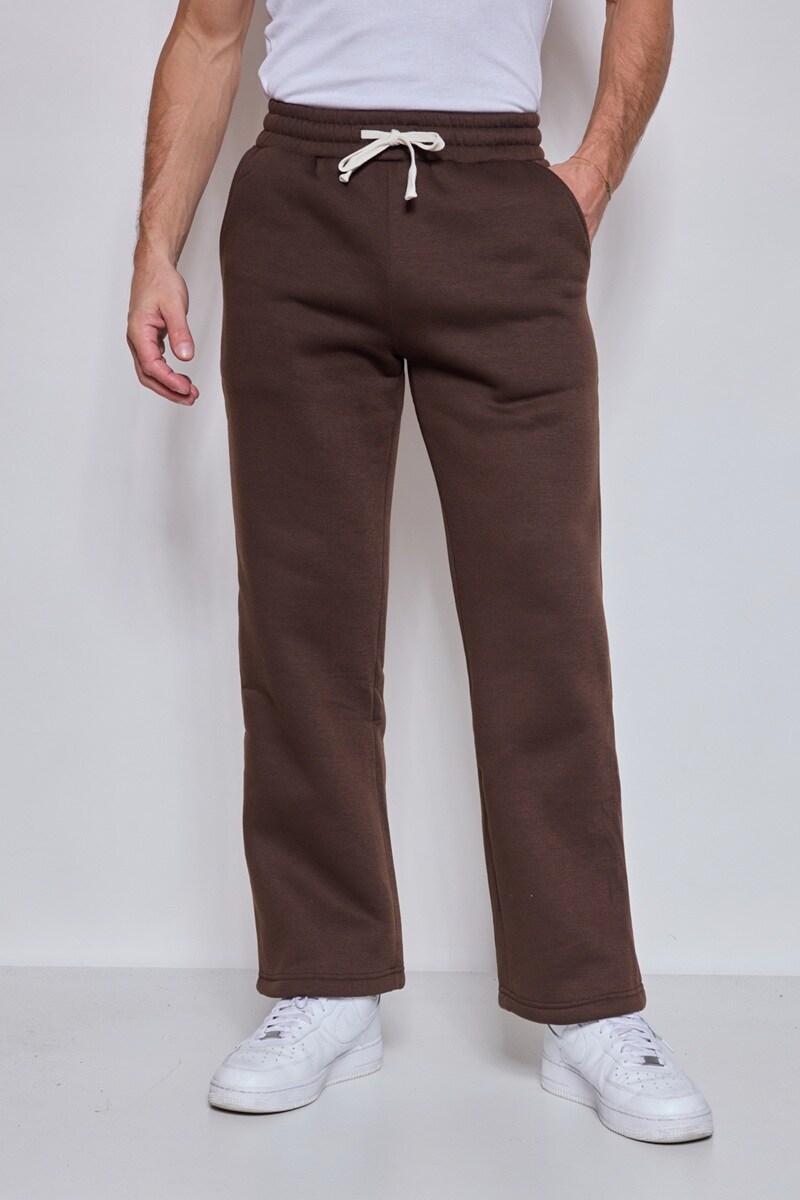 Wholesaler Mentex Homme - Men's plain jogger pants with a drawstring waist