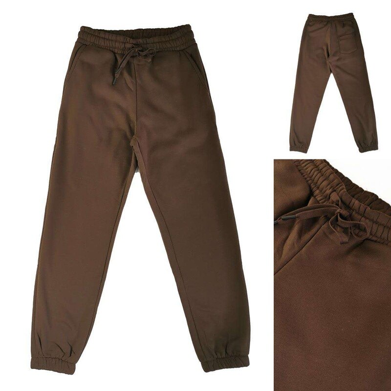 Wholesaler Mentex Homme - Men's solid color jogger pants with drawstring waist and cuffs