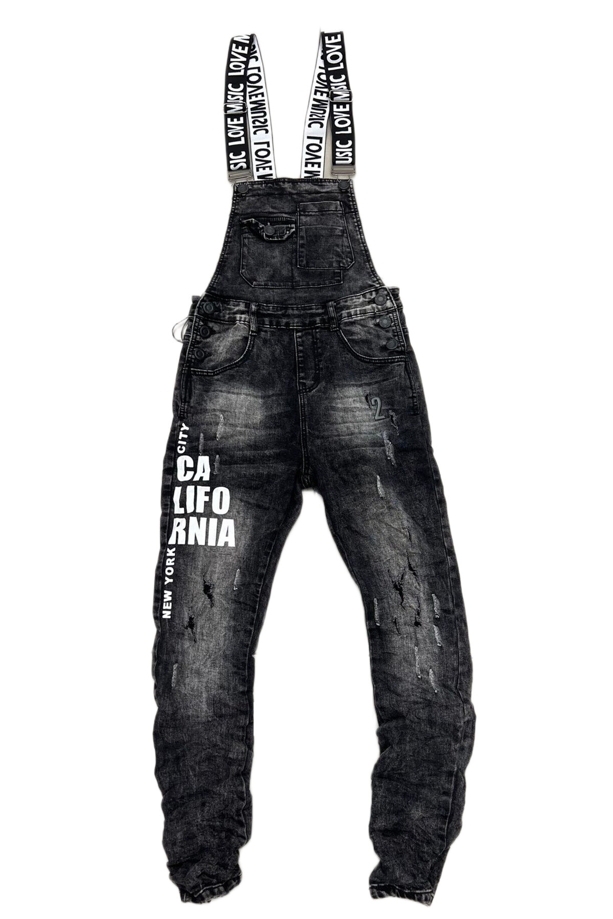 Grossiste Mentex Homme - Sapolette en jean gris effet usé délavé