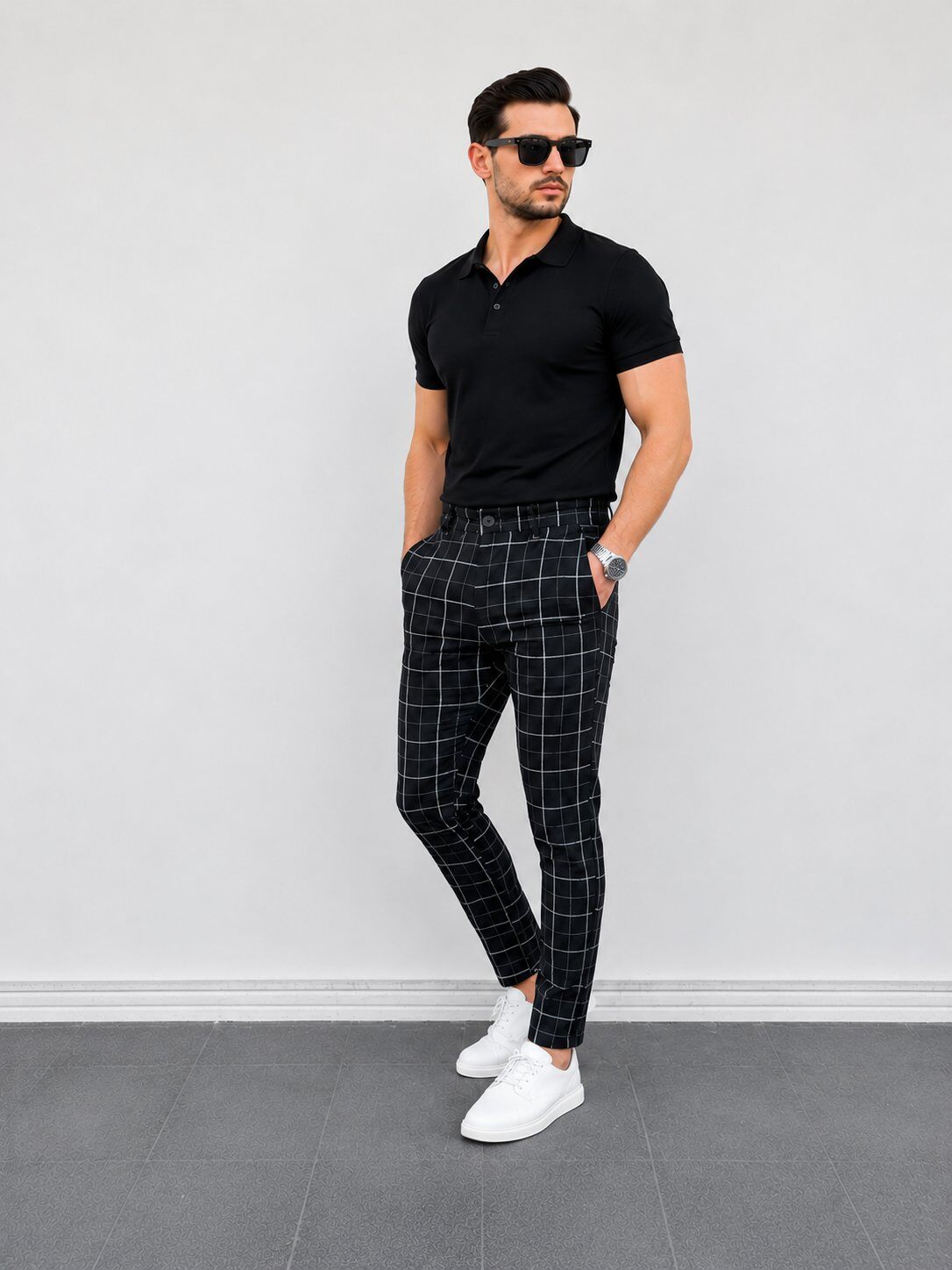Wholesaler Mentex Homme - Modern Checkered Pants
