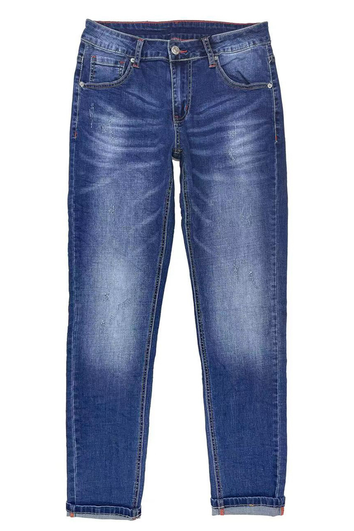 Grossiste Mentex Homme - Pantalon jean homme effet délavé usé