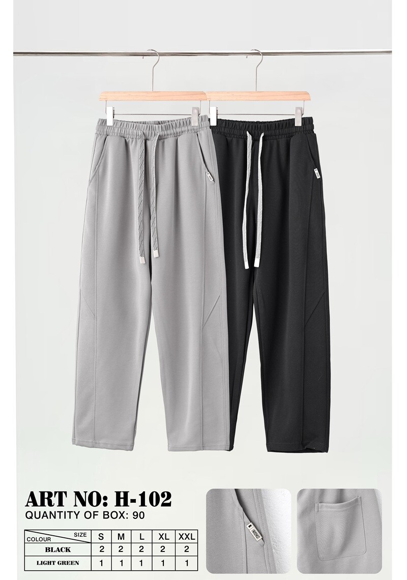 Wholesaler Mentex Homme - Men's plain jogger pants with adjustable waistband and drawstring