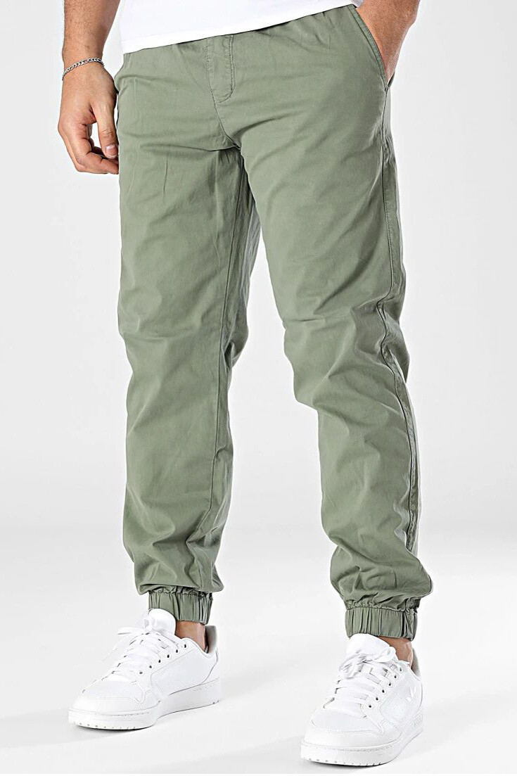 Grossiste Mentex Homme - Pantalon uni homme simple blanc coupe regular