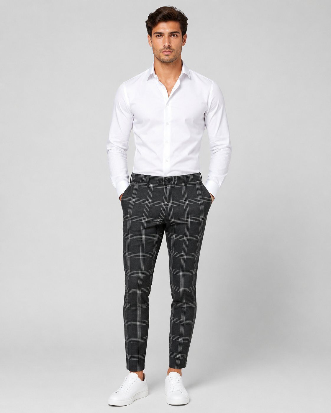 Grossiste Mentex Homme - Pantalon Carreaux Élégance Fit