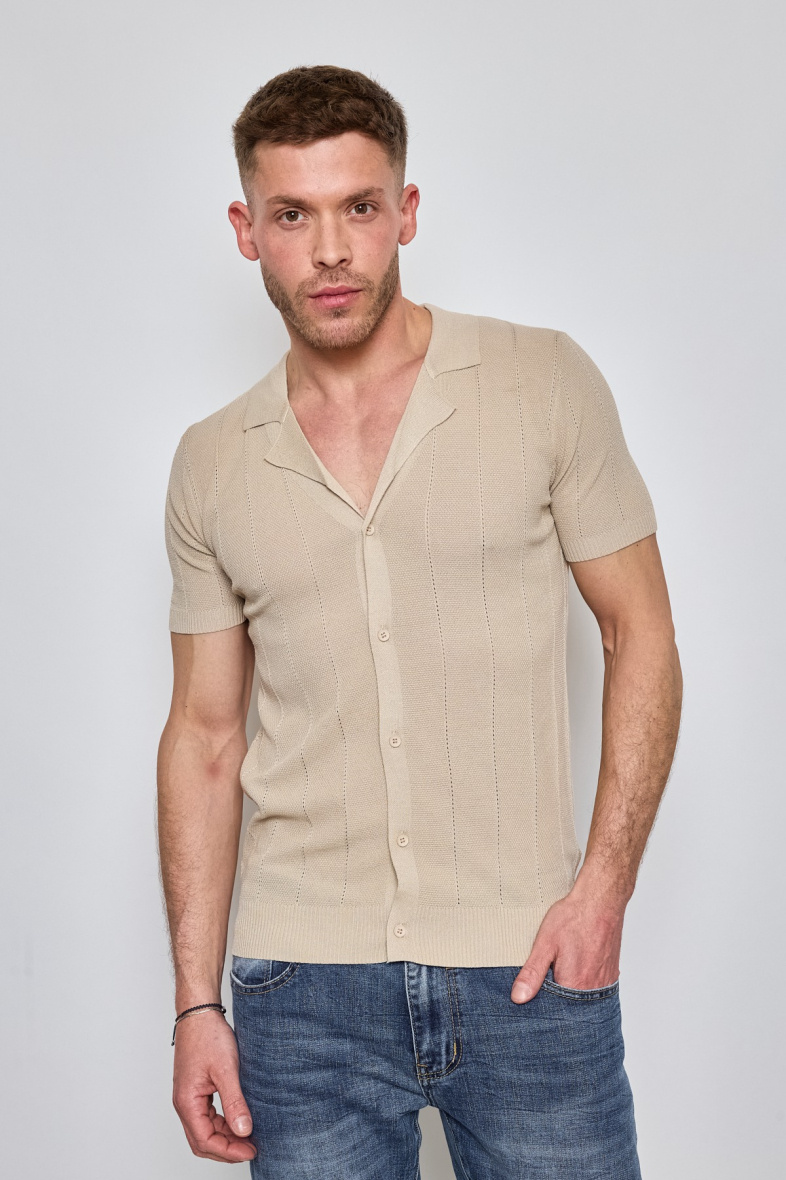Grossista Mentex Homme - Cardigan da uomo con scollo liscio