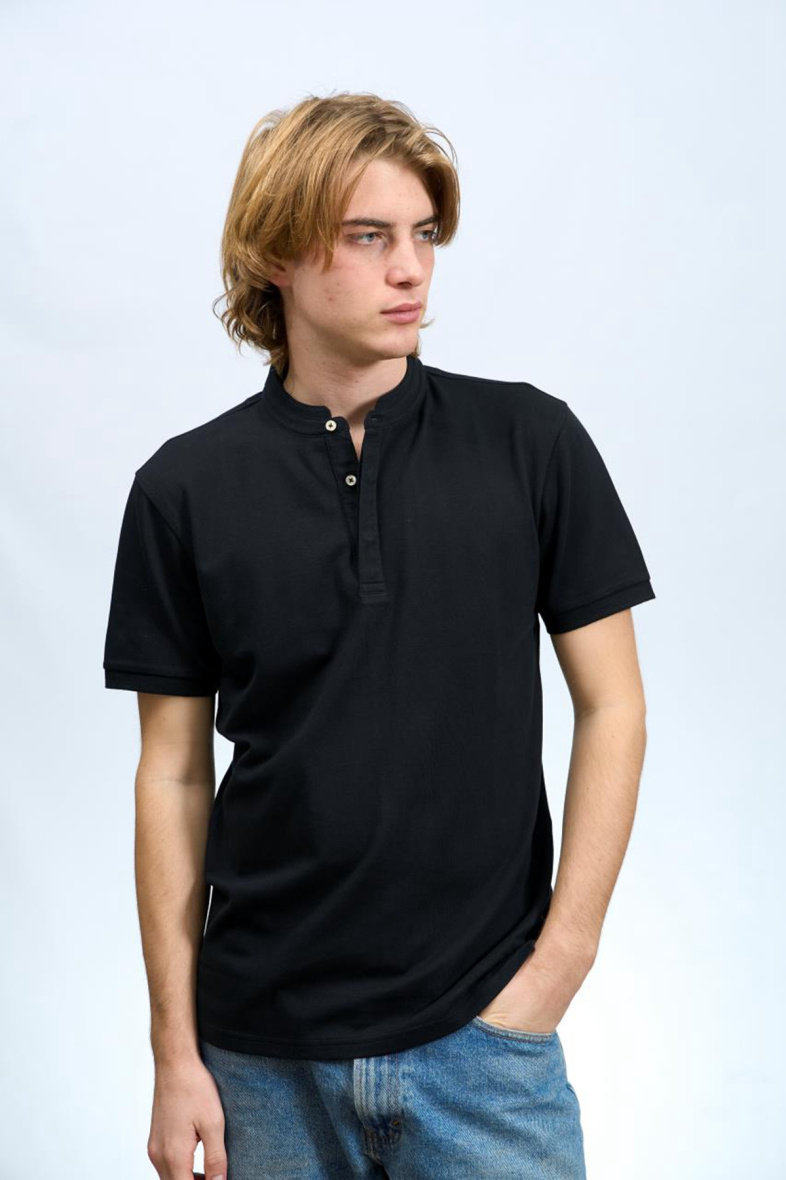 Grossista Mentex Homme - POLO UNI COL MAO UOMO