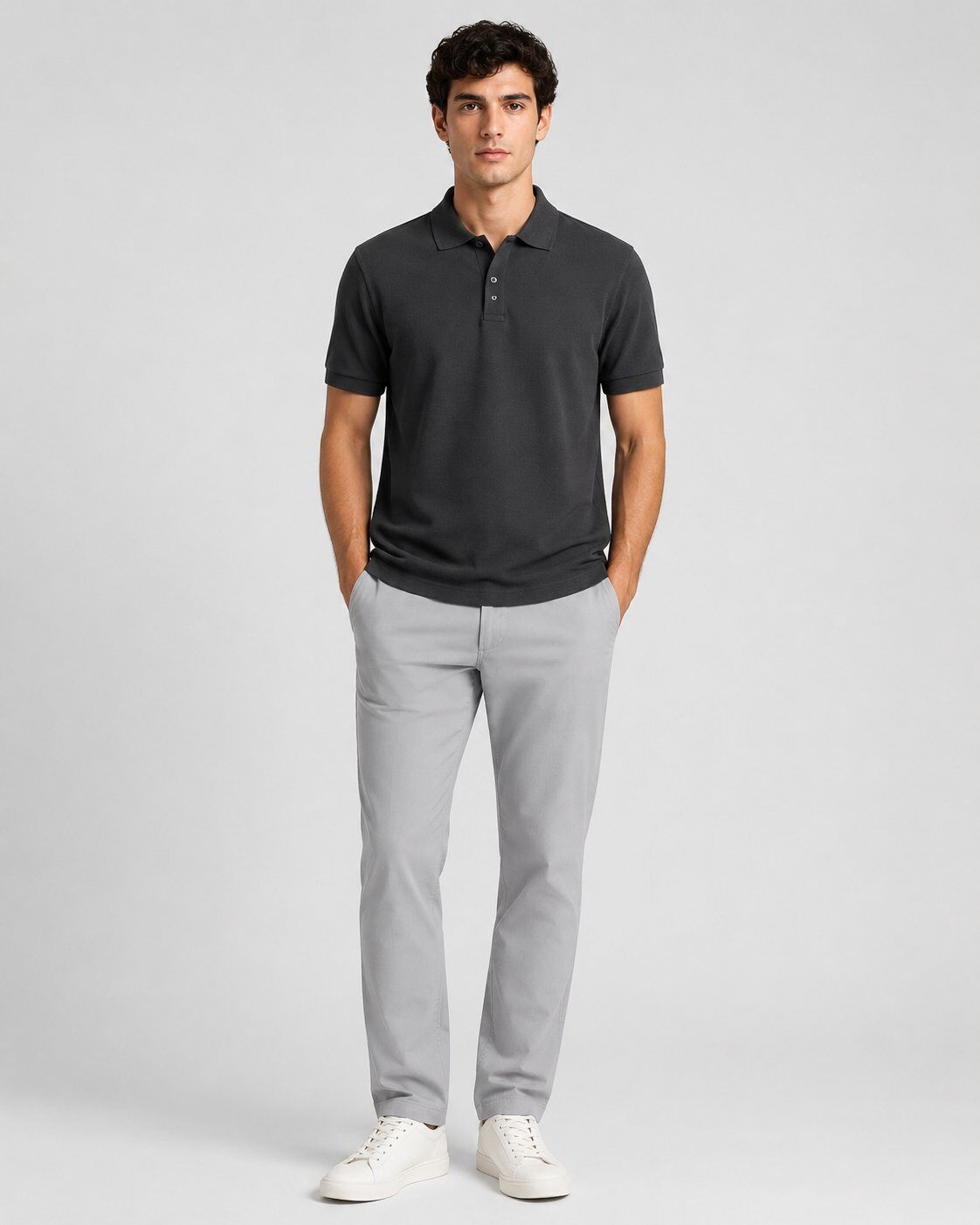 Grossista Mentex Homme - Polo Nero Classico Chic
