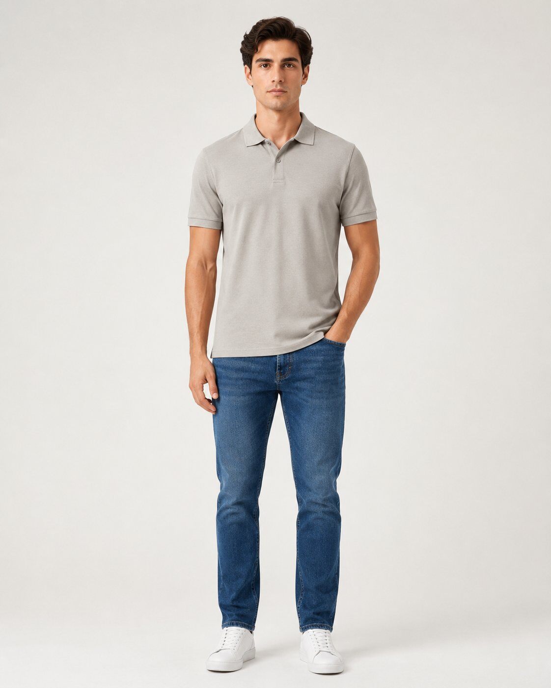 Wholesaler Mentex Homme - Classic Beige Piqué Polo