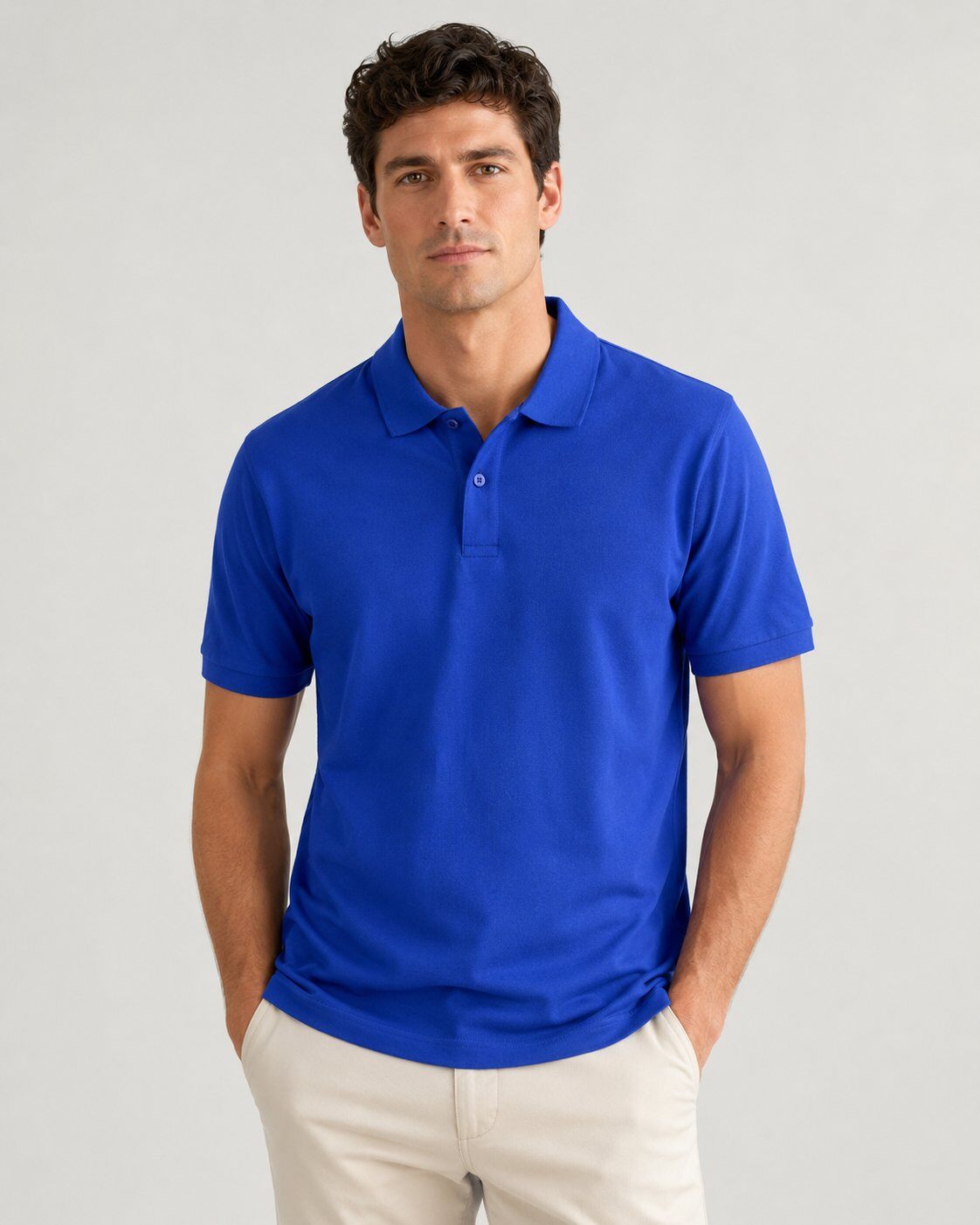 Grossiste Mentex Homme - Polo Bleu Royal Classic