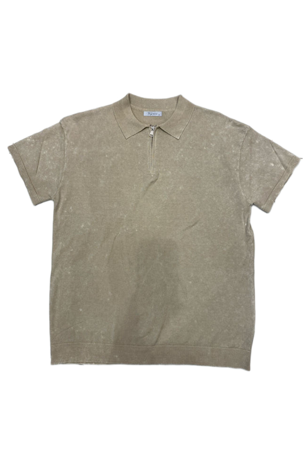 Wholesaler Mentex Homme - Men's washed-out effect polo with zip