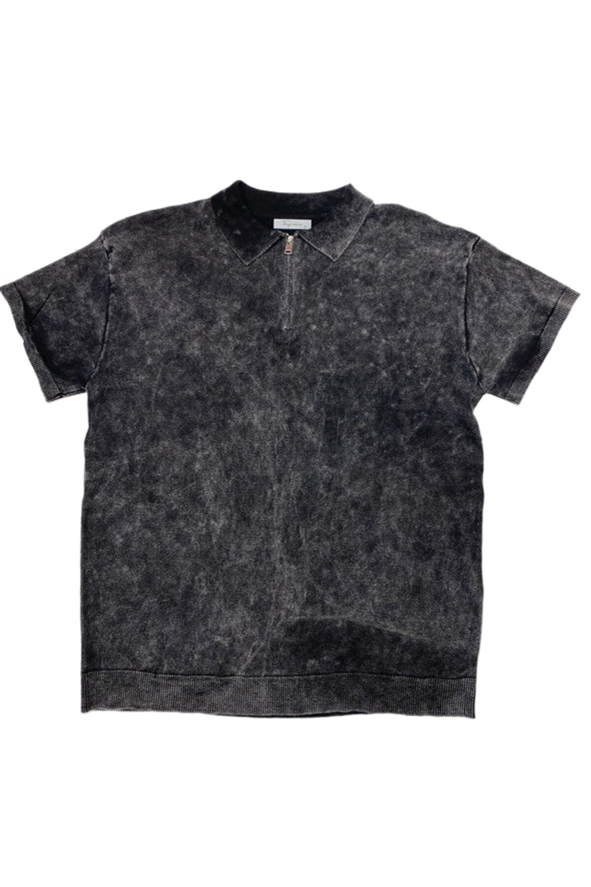 Wholesaler Mentex Homme - Men's washed effect polo with zip