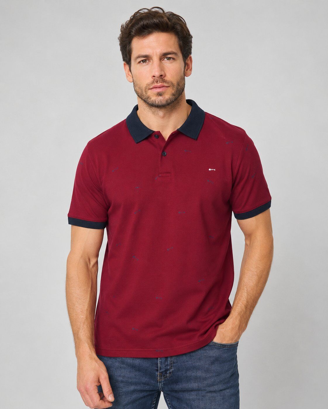 Grossista Mentex Homme - Polo a Contrasto Eleganza Casual