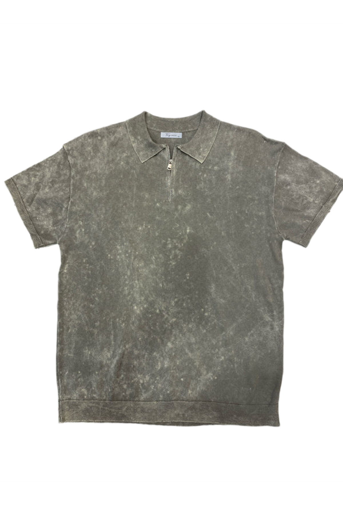 Wholesaler Mentex Homme - Men's washed effect zip polo