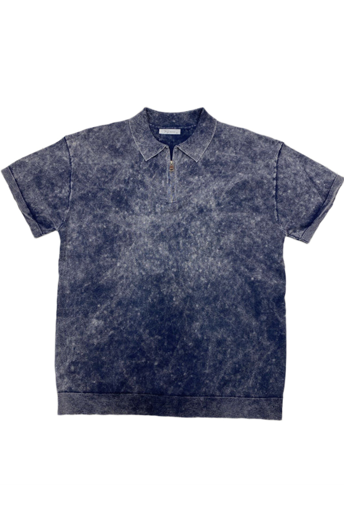 Wholesaler Mentex Homme - Men's washed effect zip polo