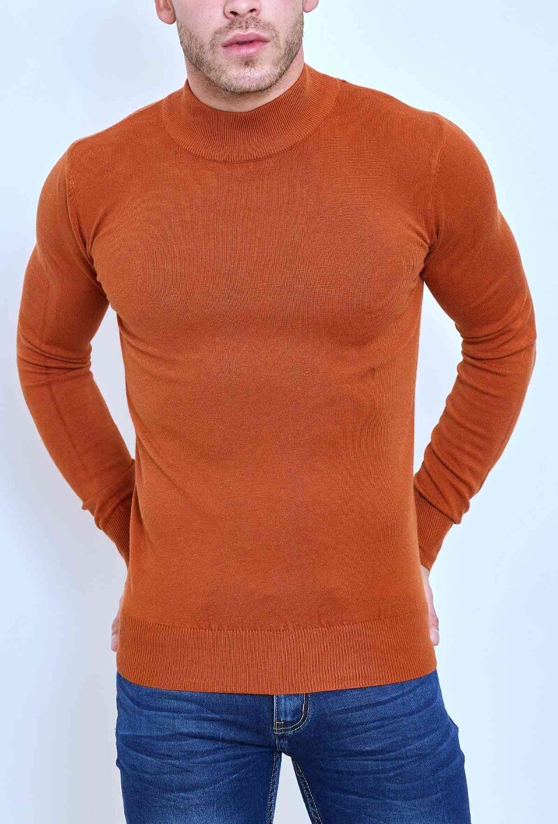 Mayorista Mentex Homme - Jerseys lisos de manga larga con cuello alto para hombre