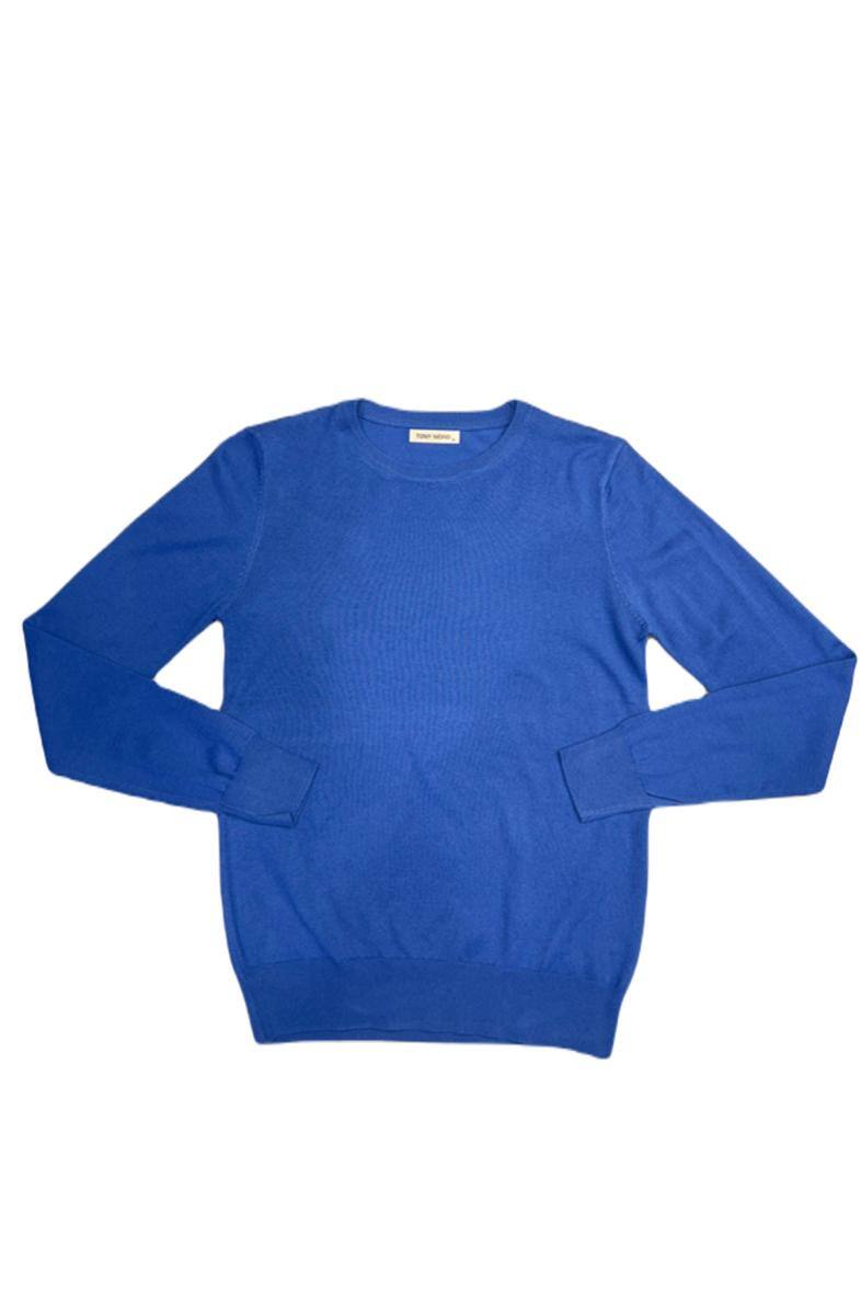 Mayorista Mentex Homme - Jersey liso de manga larga y cuello redondo