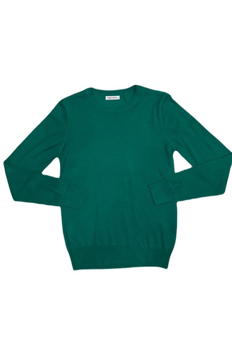 Mayorista Mentex Homme - Jersey liso de manga larga y cuello redondo