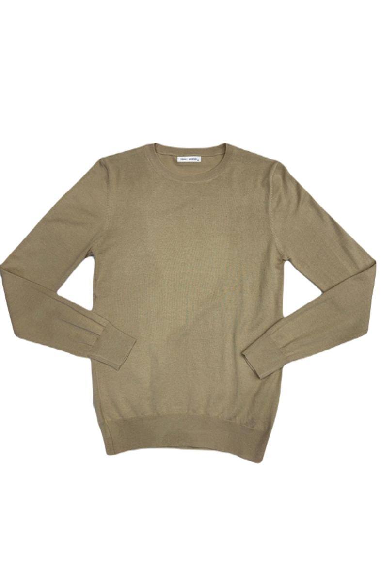 Mayorista Mentex Homme - Jersey liso de manga larga y cuello redondo