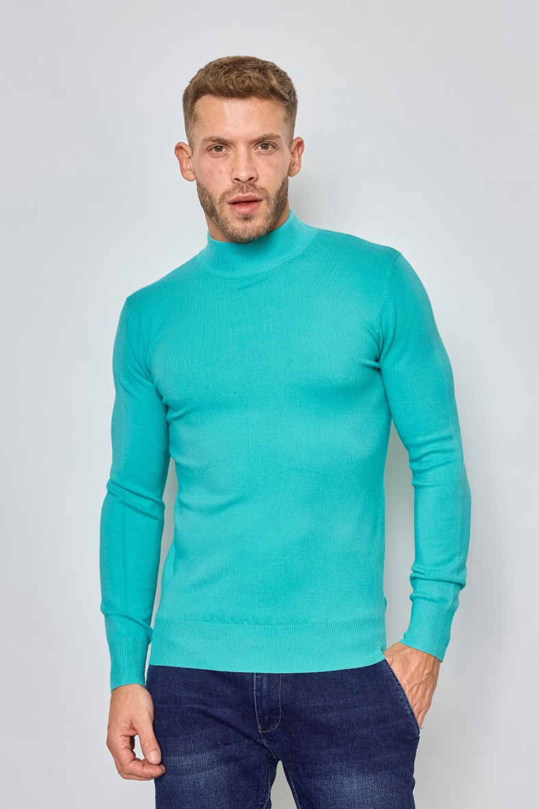 Mayorista Mentex Homme - Jerseys lisos de manga larga con cuello alto para hombre