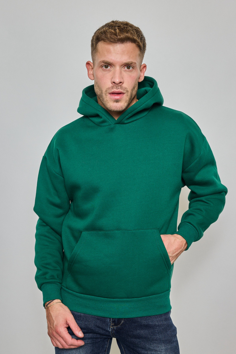 Großhändler Mentex Homme - Solides Herren-Sweatshirt mit Kapuze