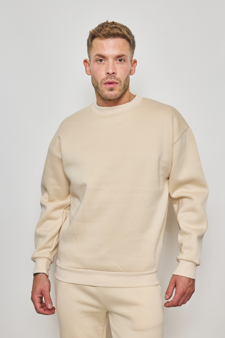 Wholesaler Mentex Homme - MEN’S SOLID LONG SLEEVED ROUND NECK SWEATER