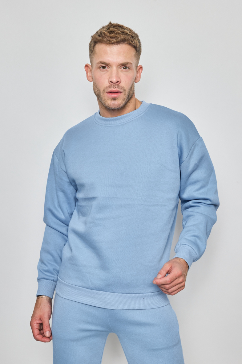 Wholesaler Mentex Homme - MEN’S SOLID LONG SLEEVED ROUND NECK SWEATER