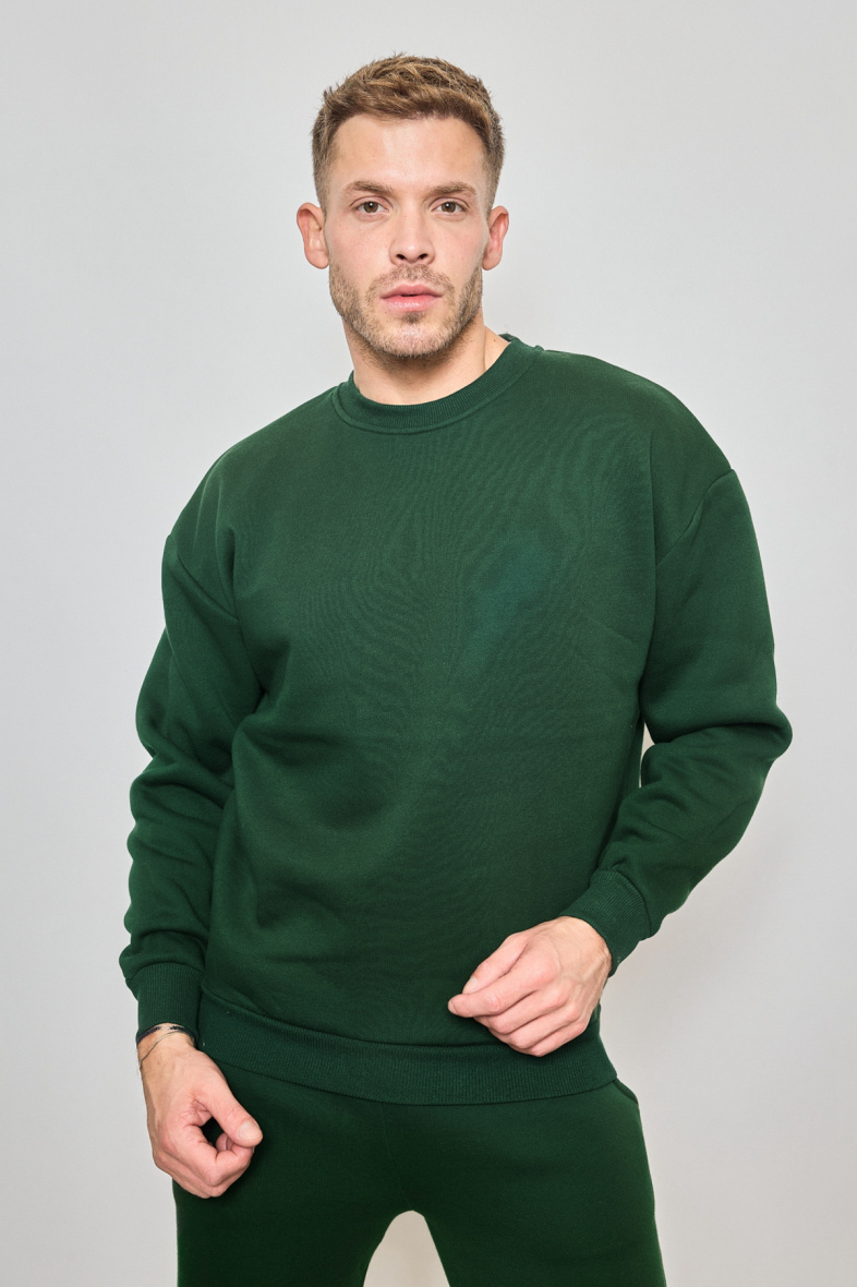 Wholesaler Mentex Homme - MEN’S SOLID LONG SLEEVED ROUND NECK SWEATER