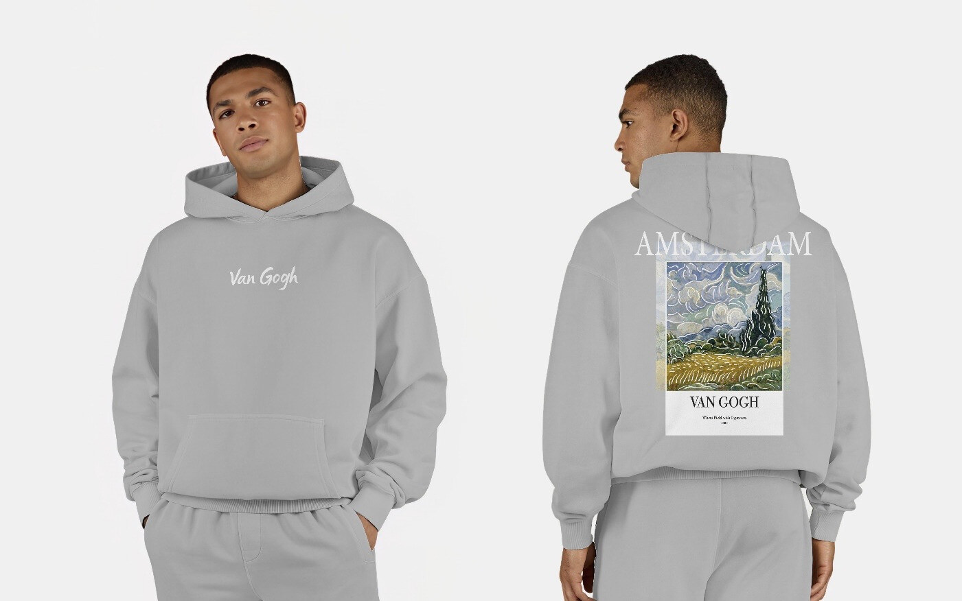 Großhändler Mentex Homme - MIXITY Hoodie inspiriert von Van Gogh